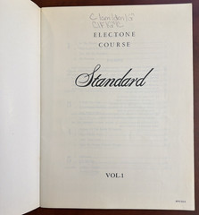 Yamaha Electone Course Standard Volume 1 & 2 Book 1984 Printed In Japan Rare