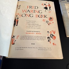 A Lot Of 4 Vintage Song/Musical Books 1915, 1929, 1941, 1962