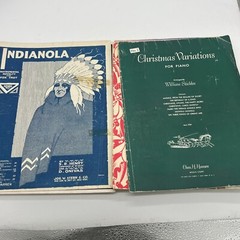 VTG 1910s-1950s Colorful Sheet Music Lot Piano Christmas Indianola 15 PC