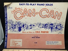 Vintage Cole Porter Can Can Easy to Play Piano Buxton Hill Rockefeller Center