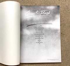 Quarterflash Sheet Music Song Book Harden My Heart Marv Ross Rock Pop