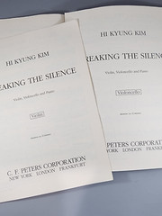 Hi Kyung Kim – Breaking the Silence – Violin Cello and Piano – Score and Parts