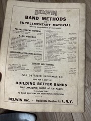VTG Clarinet Music Books Lot of 3 Belwin Band Builder B Flat Cornet Part 1 2 3
