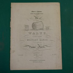 piano McCULLAGH & McCULLAGH , DUBLIN the waltz , early 19th C ,3 pages, military