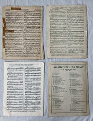 Lot of 41 Vintage/Antique Sheet Music for PIANO – WALTZES (1890s-1940s)