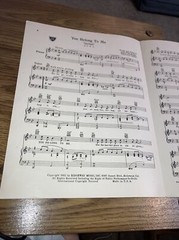 Vintage Sheet Music You Belong to Me, King/Stewart/Price Patti Page 1952