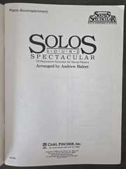 Carl Fischer Solos Sound Spectacular Lot of 2 Piano Accompaniment & Trumpet Solo