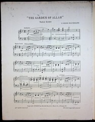1912 The Garden of Allah Waltzes Antique Sheet Music Arab Desert Camel Chicago