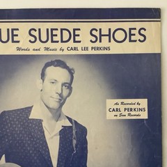 Carl Perkins “Blue Suede Shoes” 1956 Sun Records Vintage Sheet Music