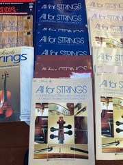 Lot ALL FOR STRINGS BOOKS Bulk For Orchestra + A Few Extra Books Of Sheet Music