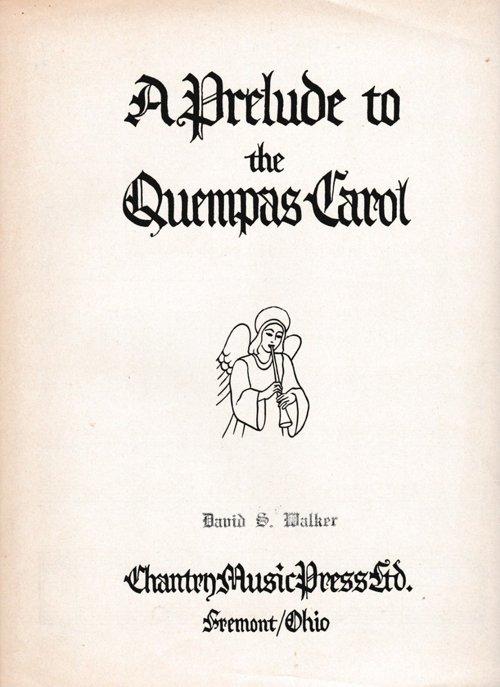 A Prelude to The Quempas Carol by Ludwig Lenel for Organ or Piano