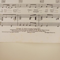 Vintage Lauren Wood « Please Don&rsquo;t Leave » Music Sheet Piano Vocals Guitar Chords