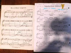 2 PIANO SOLOS, EARLY INTERMEDIATE. BY A BLUE LAGOON & APPALACHIAN SUNRISE