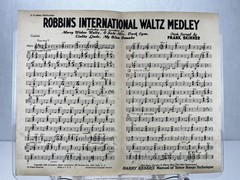 Robbins International Waltz Medley Sheet Music Frank Skinner Guitar