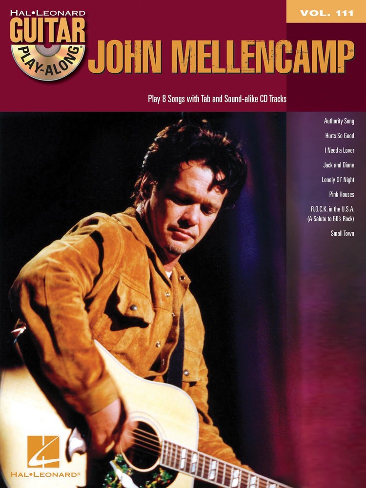 John Mellencamp Guitar Play-Along Vol 111 Tab Sheet Music Songs Book CD Pack