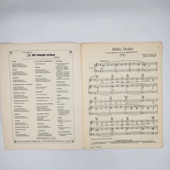 Sheet Music Hello Dolly 1968 Jerry Herman Edwin H Morris (VG)