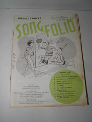 Vintage Armed Forces Song Folio Sheet Music 1957 Lot of 19 GUC