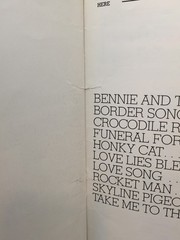 Here And There Sheet Music Song Book Elton John Piano Voice Chords 70s Rock M40