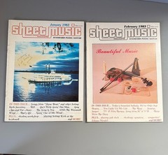 Lot 16 Issues Sheet Music Magazines Vintage 1978-1985 Superman Piano Guitar
