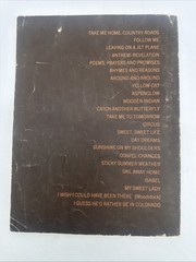 THE JOHN DENVER SONGBOOK 1971 SONG BOOK SHEET MUSIC CHERRY LANE MUSIC 112 pages