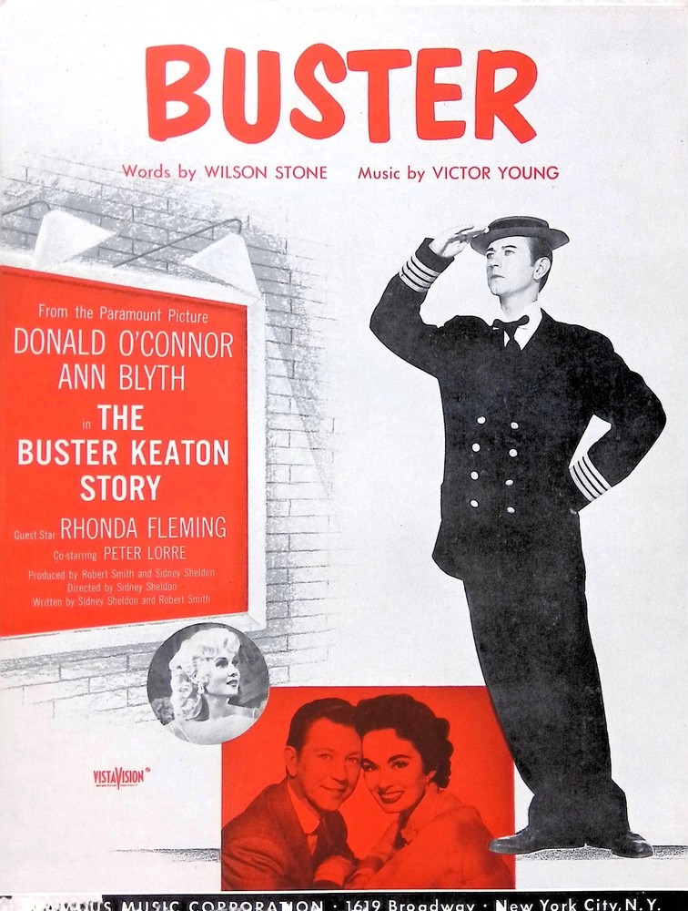 Buster Sheet Music The Buster Keaton Story Donald O&rsquo;Connor Ann Blyth 1957 Film