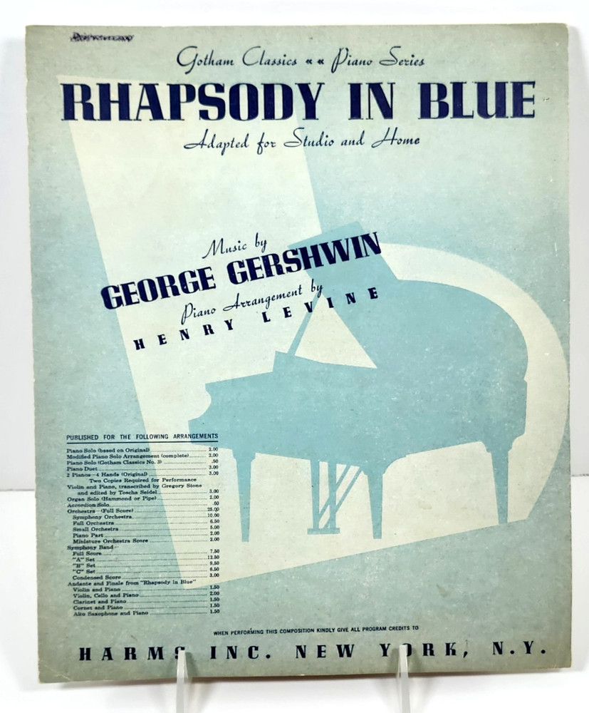 Rhapsody In Blue by George Gershwin-Piano Arrg by Henry Levine-Gotham Classics