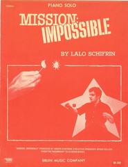 Mission Impossible piano solo sheet music Lalo Schifrin Charles Hansen pub 1967