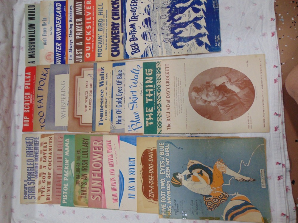Vintage 1940&rsquo;s to Early 1950&rsquo;s Sheet Music Lot of 28