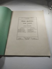 Chas Dancla Six Airs for Violin and Piano Op 89 Carl Fisher Music