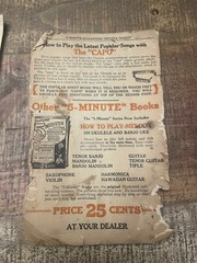 Vintage 5-Minute Guaranteed Ukulele Course Pamphlet 25¢ Music Book