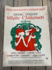 White Christmas Vocal Sel. Sheet Music P/V/G Irving Berlin 1952 48pp