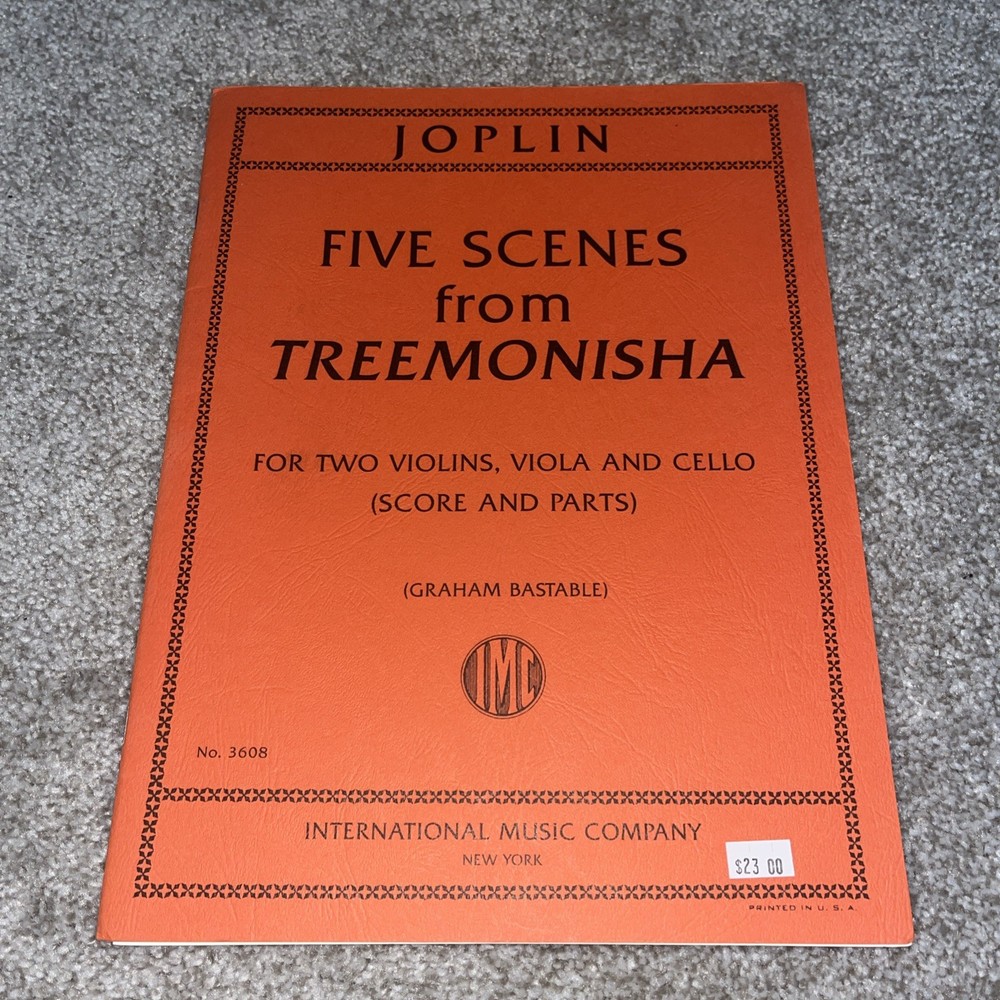 Joplin Five Scenes From Treemonisha for Two Violin Viola and Cello Sheet Music