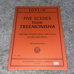 Joplin Five Scenes From Treemonisha for Two Violin Viola and Cello Sheet Music