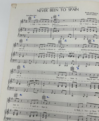 Never Been To Spain Sheet Music Three Dog Night Piano Guitar Vocals Rock Axton