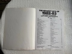 Biggest Hits 1982-83 Sheet Music Book Piano Guitar Lyrics 40 Songs 176 Pages USA