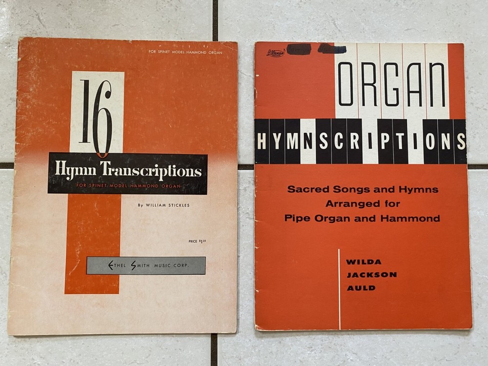 VTG Organ Song Books 16 Hymn Transcriptions & Organ Hymn Scriptions