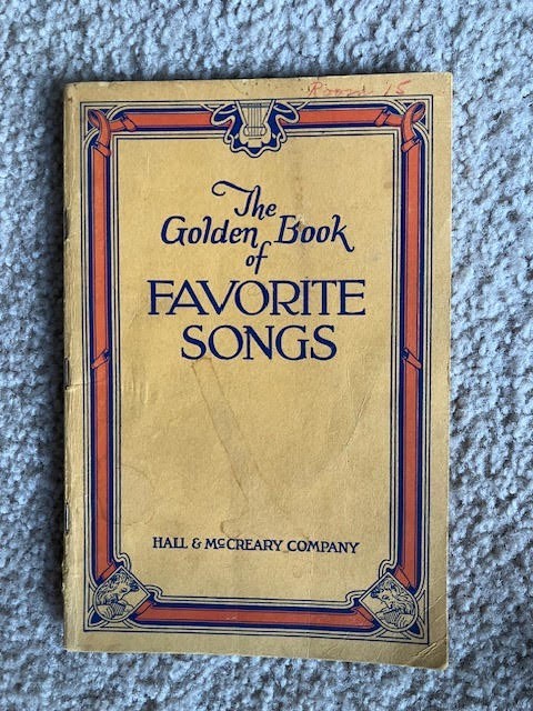 Vintage 1946 Golden Book of Favorite Songs – 128 Pages – Hall & McCreary Co.
