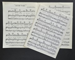 Its My Turn Sheet Music Piano Vocal Guitar Vtg (Diana Ross Song) 1980 USA SELLER