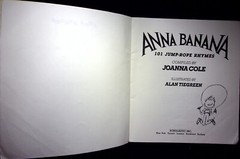 VTG ANNA BANANA 101 JUMP-ROPE RHYMES JOANNA COLE ALAN TIEGREEN ILLUSTRATED
