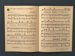 Amelia Earhart&rsquo;s Last Flight sheet music, 1939