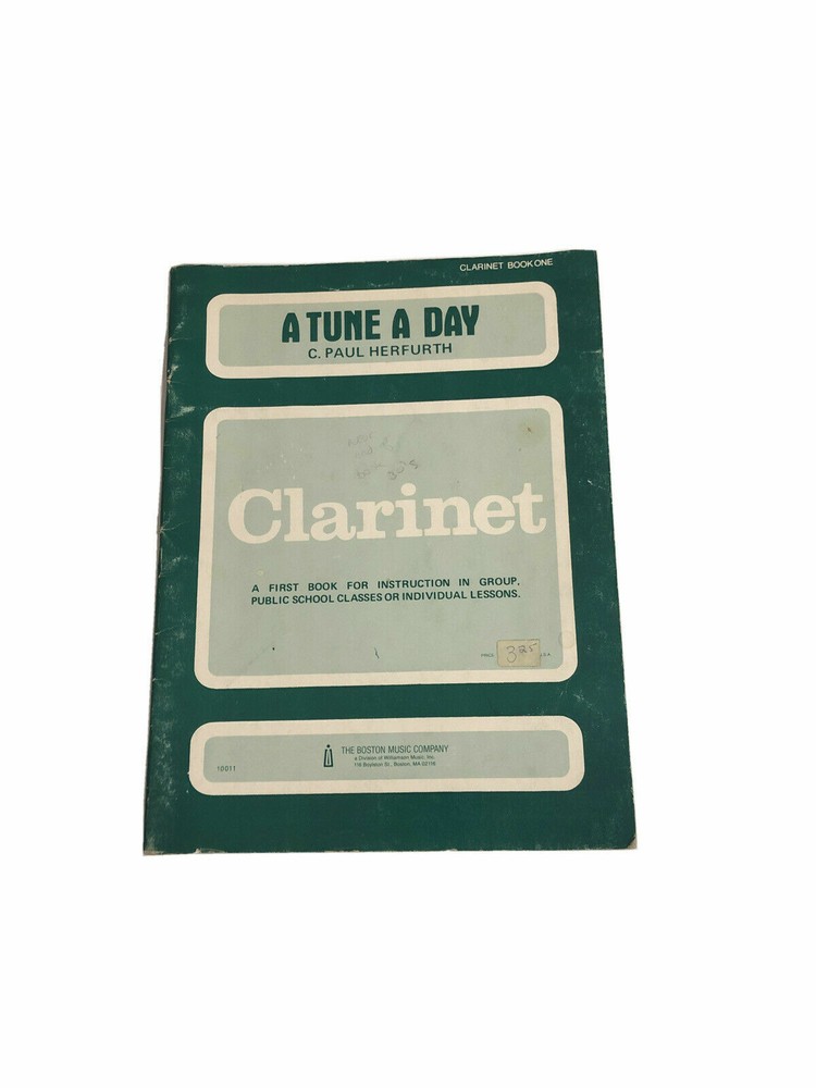 A TUNE A DAY CLARINET MUSIC LESSON METHOD BOOK 1 INSTRUCTION VINTAGE TEACH