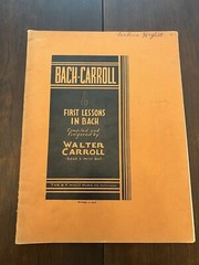 Vtg Sheet Music First Lessons In Bach By J. S. Bach – Book One 19 Pages