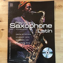 Latin Saxophone Music Book Play Alongs for Alto and Tenor Sax w/CD by Bachner