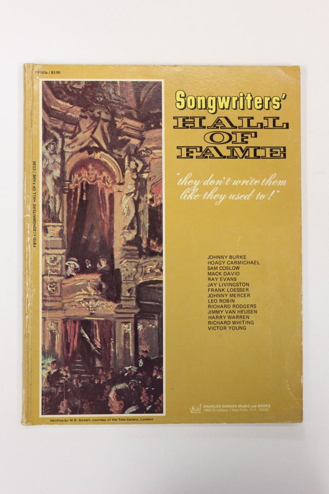 Songwriters HALL OF FAME Songbook 144 Pages – All Good