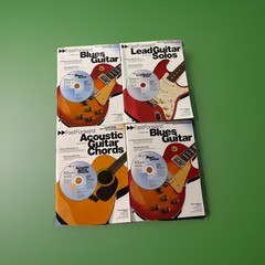 Fast Forward Guitar Tab Book Lot Of 4 Acoustic Blues Lead Guitar W/ CD’s New!