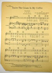 Hold Everything! You&rsquo;re The Cream In My Coffee 1928 Female Boxer SHEET MUSIC