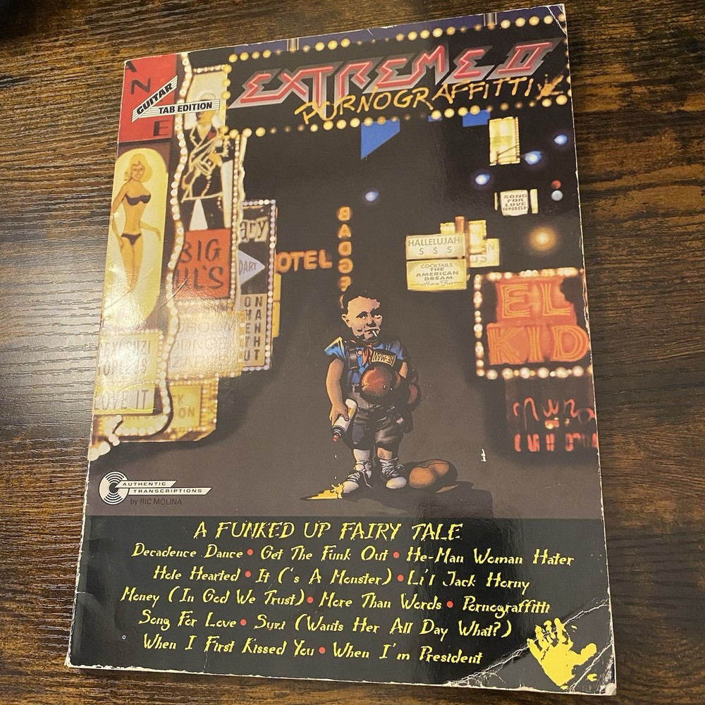 Vintage 1991 Extreme II Pornograffitti A Funked Up Fairy Tale Guitar Tab Book