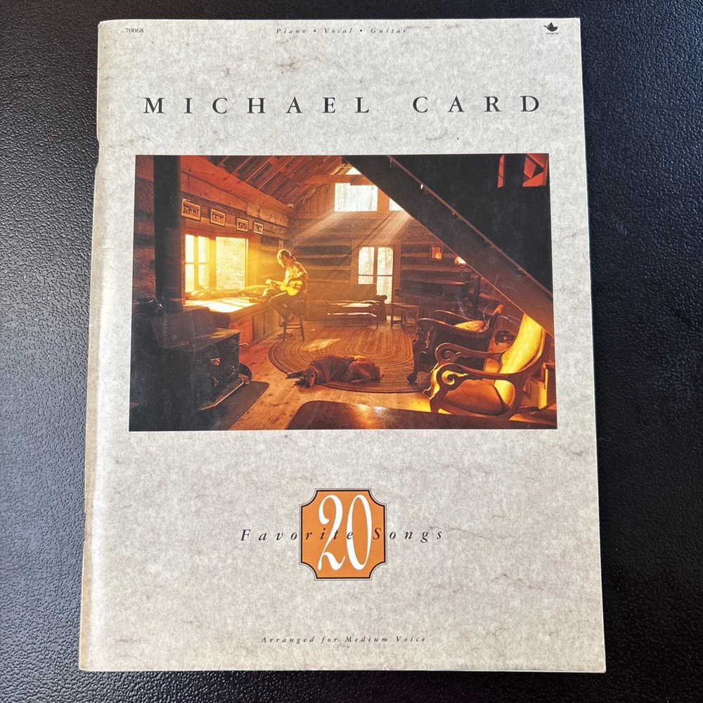 Michael Card Songbook 20 Favorite Songs Piano Guitar Vocal Christian Free Ship