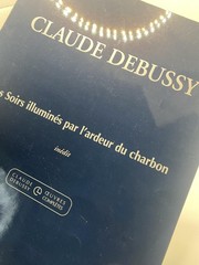Vintage Debussy Les Soirs Illumines Charbon Piano Durand Sheet Music Italy