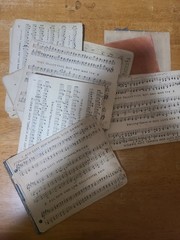 Vintage German Sheet Music Clarinet, Trombone, Bass ephemera